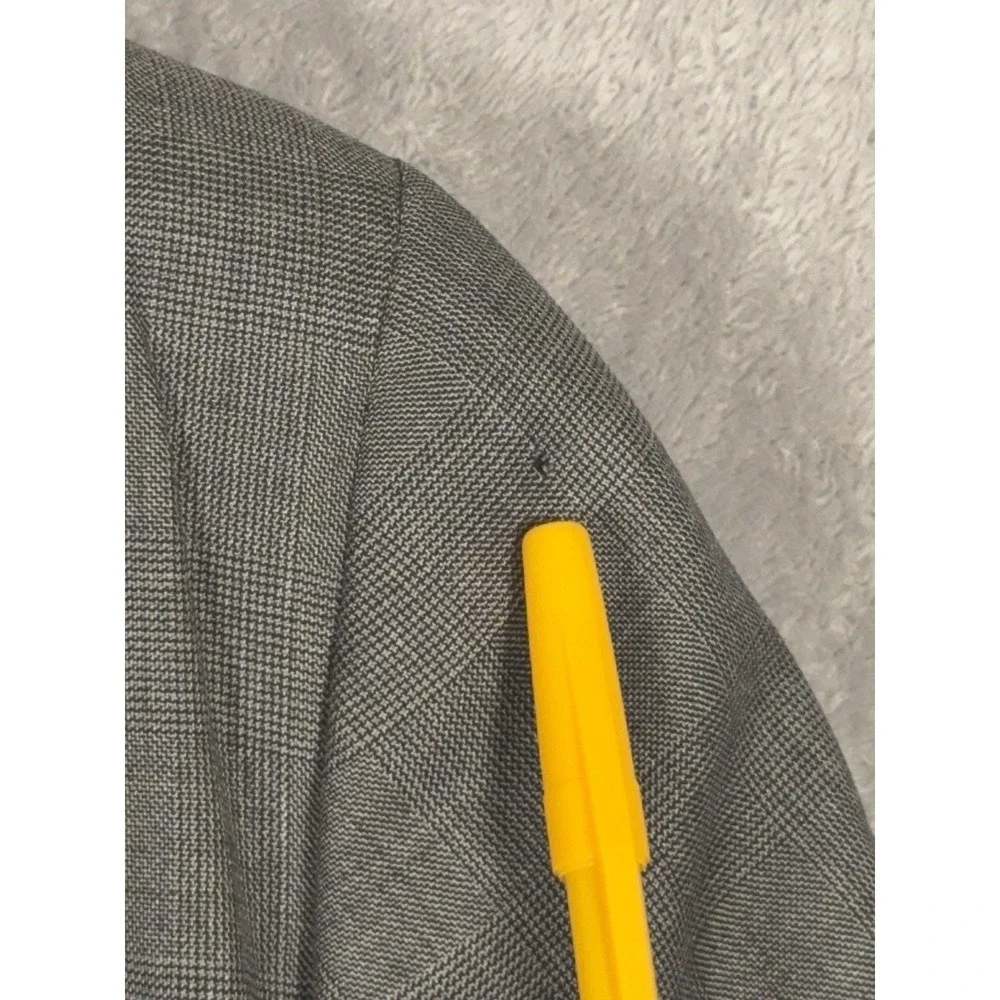 Mens 42 Suit Jacket Sport Coat Blazer Drago Super 160s Wool Surgeon Cuffs READ